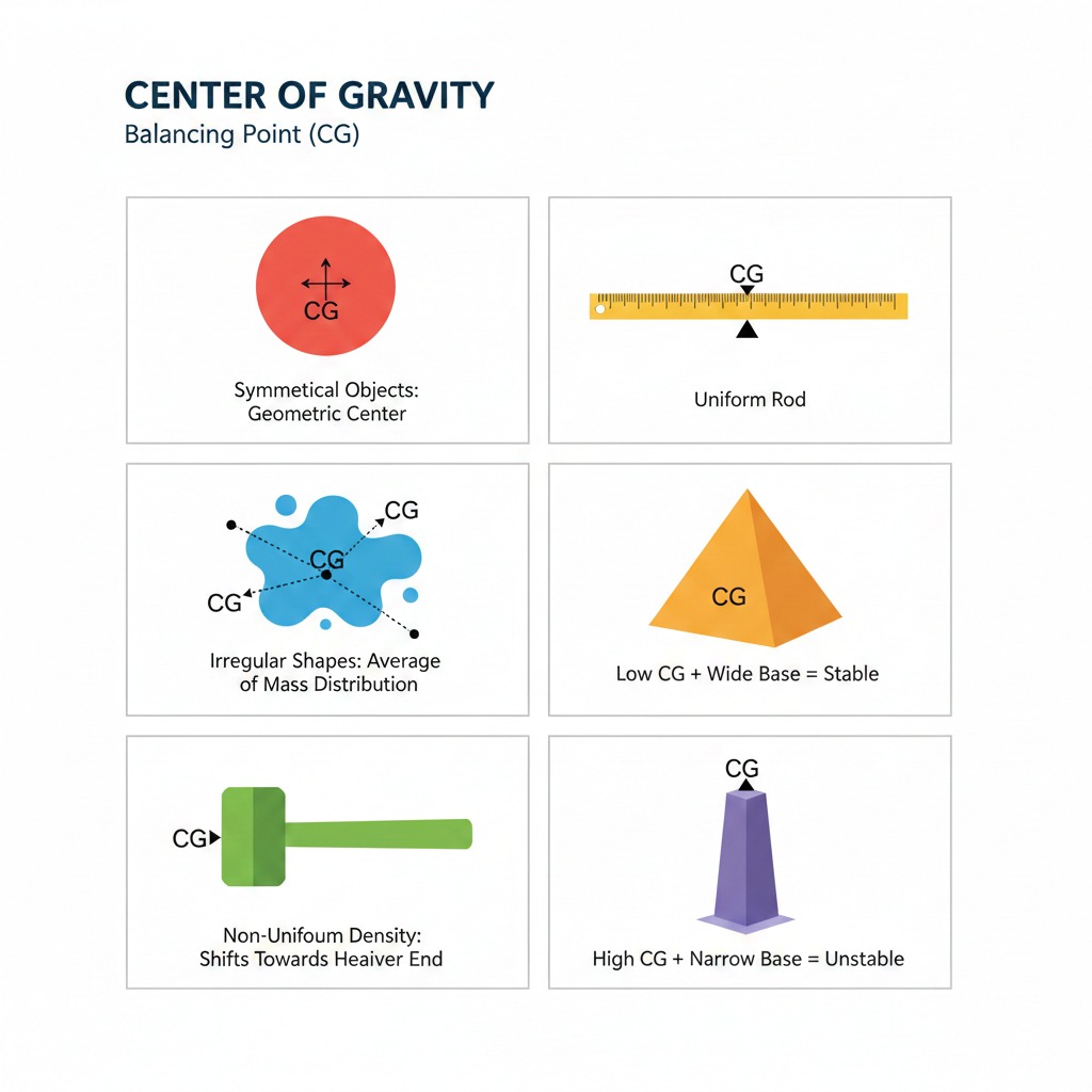 යාන්ත්‍ර විද්‍යාව | ගුරුත්ව කේන්ද්‍රය