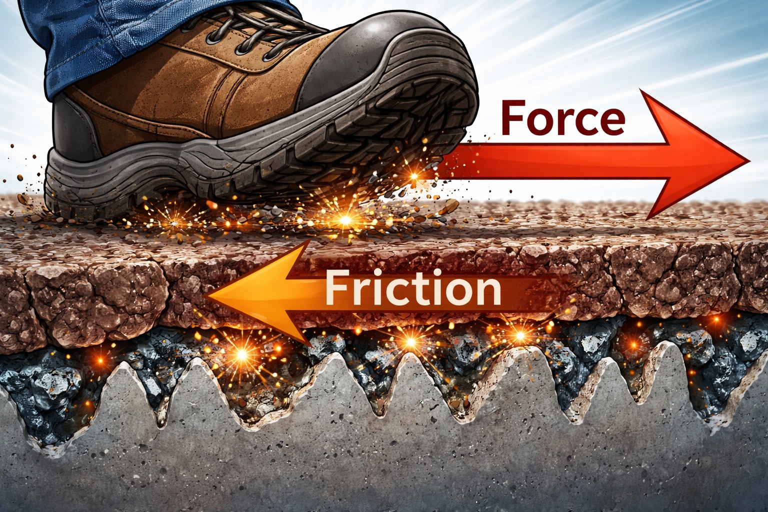 යාන්ත්‍ර විද්‍යාව | ඝර්ෂණය